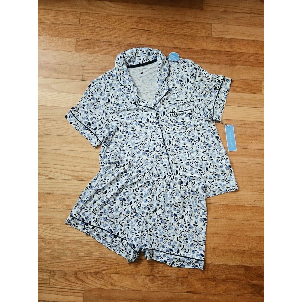NEW Draper James Pajama Set Bamboo Floral Comfy Cozy